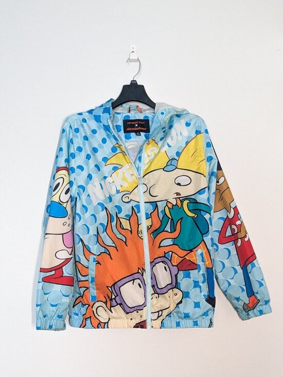 Members Only Jackets & Blazers - Members Only Nickelodeon Lightweight Windbreaker Camo Mash Print Jacket Medium